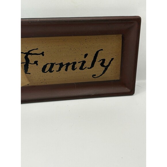 The Hearthside Collection “Family” Sign, Plate Barbara Lloyd Signed. 11”x5.5” - Picture 3 of 6